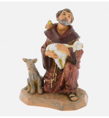 Saint-François avec des animaux (649), H 11 cm