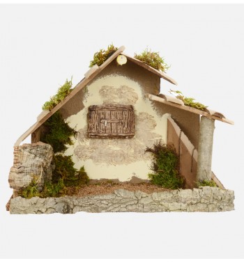 Etable n°254 pour crèche 12 cm