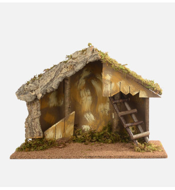 Etable n° 664 pour crèche 19 cm
