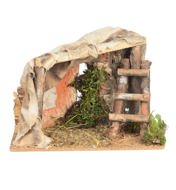 Maison en bois pour cerfs n° 1842, H 12 cm