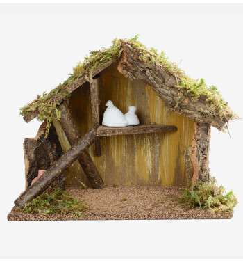 Etable n°257 pour crèche 12 cm
