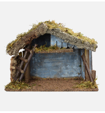 Etable n°258 pour crèche 12 cm