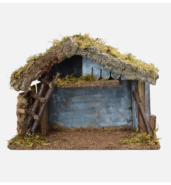 Etable n°258 pour crèche 12 cm